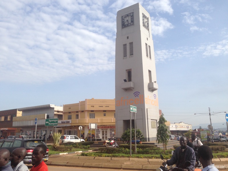 ウガンダ,ムバレ,時計塔