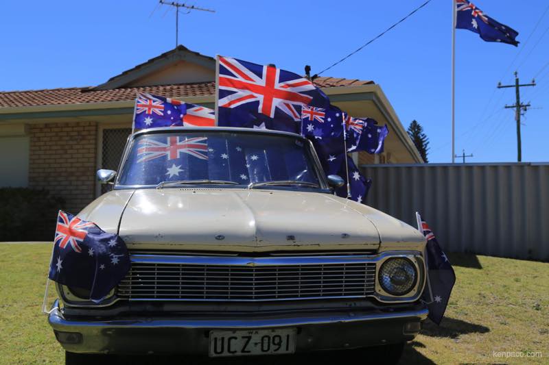 Australia,オーストラリア,オーストラリアデー,国旗,車,